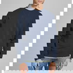 Bluza sport regular fit cu decolteu la baza gatului Basic - Bleumarin -, Jack  Jones