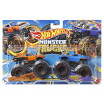 HOT WHEELS MONSTER TRUCK SET 2 MASINI SCARA 1 LA 64 DODGER CHARGER SI RODGER DODGER, Mattel