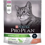 Hrana uscata pentru pisici Pro Plan Sterilised Optirenal, Somon, 1.5Kg
