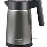 Fierbator de apa Bosch TWK5P475, 1.7 litri, 2400 W, Gri / Negru