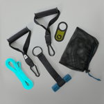 Kit Rezistenţă Bodybuilding mânere și suport ușă cu elastic de 15 kg, CORENGTH
