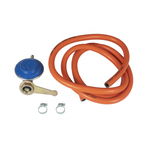 Ceas (presostat) si Furtun Aragaz RH-10 Kit Reglabil GPL + Furtun 2M+2 Coliere incluse, ProCraft