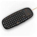 Mini tastatura Rii i10 wireless cu mouse si telecomanda pentru prezentari, Rii tek