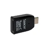 CARD READER extern SPACER, USB 3.1 Type-C, pentru Micro SD, black spcr-307