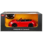 Masina cu telecomanda Porsche 911 Carrera S rosu cu scara 1 la 12, Rastar, 