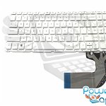 Tastatura alba HP 15 H layout US fara rama enter mic, HP