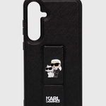 Karl Lagerfeld Husă pentru telefon Galaxy S24+ culoarea negru, KLHCS24MGSAKCPK, Karl Lagerfeld