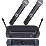 Set 2 Microfoane WG-X58 / X51 Wireless WVNGR Black cu receiver, GAVE