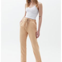 Pantaloni crop cu talie ajustabila, OXXO