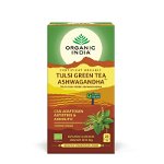 Ceai verde ORGANIC INDIA Tulsi Ashwagandha, 25 plicuri, 50g