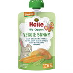 Veggie Bunny - Piure BIO de morcovi, cartofi dulci si mazare 100g, Holle Baby