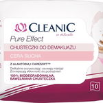 Șervețele demachiante Cleanic Pure Effect pentru piele uscată 10 bucăți, Cleanic