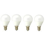 Set 4 Becuri Led E14 4W Lumina calda DLF 3041, 