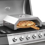 Cuptor de pizza cu piatra ceramica pentru gratar gaz, VidaXL