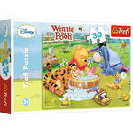 Puzzle 30 piese, Trefl, Piglet face baie, Disney Winnie The Pooh