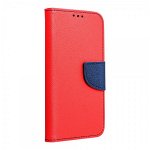 Husa Flip Carte Upzz Fancy Book Compatibila Cu Samsung Galaxy A21s, Navy Rosu, Upzz