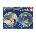 Puzzle rotund 2x800 piese Terra Educa 19039