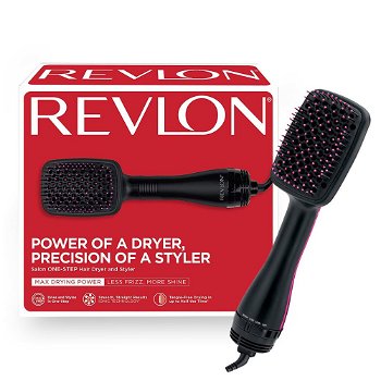 Perie electrica de par REVLON One-Step Hair Dryer & Styler, RVDR5212E2, ionizare, Revlon