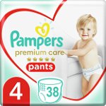 Pampers Scutece Pantaloni Premium Care 4, 9-15 kg, 38 buc., Pampers