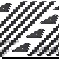 Picioare de masa cu inaltime reglabila 4 buc 710 mm negru 242148