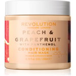 Revolution Haircare Hair Mask Peach & Grapefruit masca de hidratare si luminozitate pentru păr 200 ml, Revolution Haircare
