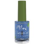 Ulei cuticule cu pensula, Miley, aroma Coconut Sea Blue, 10 ml, 