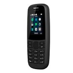 Telefon mobil Nokia 105, Dual SIM, 4 MB RAM, 2G, display TFT, 800 mAh, Black, Nokia