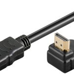 Cablu Well HDMI2.0 cu ethernet 19p tata - HDMI 19p tata 90 grade Aurit OFC 2m cable-hdmi/hdmia/2.0-2.0-wl
