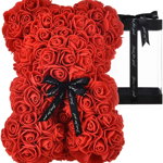 Ursulet de trandafiri Nwsx, rosu, 25 cm, 