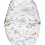 Sistem de infasare Bambus, Inchidere Velcro, Baby swaddle, Safari + Cadou Rucsacel, Amy