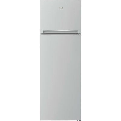 Frigider Beko RDSA310M40SN, 306 L, Clasa E, Cooling Fan, Safety Glass, 175 cm, Argintiu