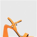 Karl Lagerfeld stilettos de piele ASTRA NOVA culoarea portocaliu, KL33124, Karl Lagerfeld