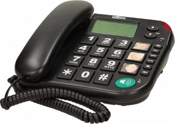 Telefon fix cu fir MaxCom KXT480, Negru, Maxcom