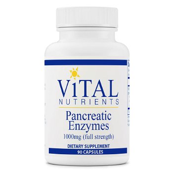 Pancreatic Enzymes 1000mg (Full Strength) - 180 Capsules | Vital Nutrients, Vital Nutrients