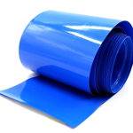Folie termocontractabila pentru 18650 albastru 90mm 1m, OEM