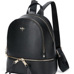 Rucsac de piele cu aspect texturat Terry, Ciel