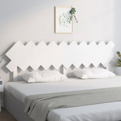 Gossi tablie de pat, alb, 196x3x80,5 cm, lemn masiv de pin, Gossi