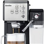 Espressor manual BREVILLE Prima Latte II VCF108X-01, 1.5l, 1050W, 19 bar, argintiu