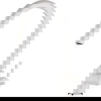 Baterie bucatarie cu dus extractabil, Franke, Lina, alb