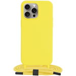 Husa pentru iPhone 15 Pro Max - Techsuit Crossbody Lanyard - Yellow, Techsuit