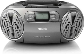 Sistem Audio Philips AZB600/12, CD Player, Radio FM, 2 W (Gri), Philips