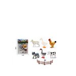 Set Figurine Animale Domestice, 6 piese, Pisica, Vaca, pasari 6511110024137 Engros, 