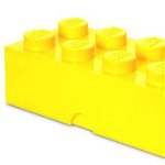 LEGO® Cutie depozitare LEGO 2x4 galben deschis (40041732), LEGO®