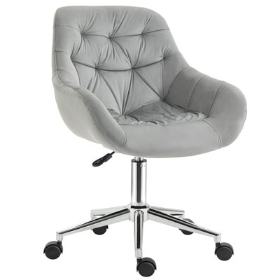Scaun de birou ergonomic, Vinsetto, Poliester, 59x58x80-90cm, Gri