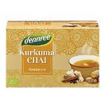 Ceai Curcuma Chai 20 plicuri Dennree, bio, 30 g