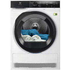 Uscator rufe Electrolux EW7D495UCE, Pompa caldura, 9 kg, 11 progr, Clasa C, WiFi, Display LED, Iluminare interioara tambur, Alb