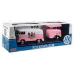Camioneta cu remorca Motormax, Volkswagen Type 2 T1 Ice Cream, 1:24, Motormax