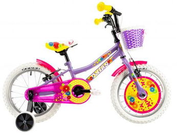 Bicicleta Copii DHS 16004, Roti 16", Cadru 200mm (Violet)