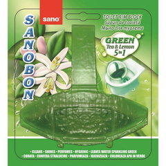 SANO BON GREEN FOREST 5in1 / TEA LEMON  55g  odorizant vas toaleta, Sano
