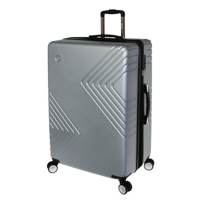 Troler Cabina Diplomat, ABS, 4 Roti Duble, Cifru TSA, TD211- S, 55 cm, Argintiu